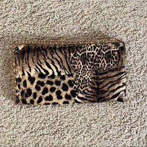 Leopard Print Clutch Wallet
